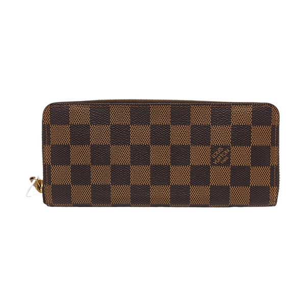 CLÉMENCE Damier Ebene Coated Canvas Brown Wallet