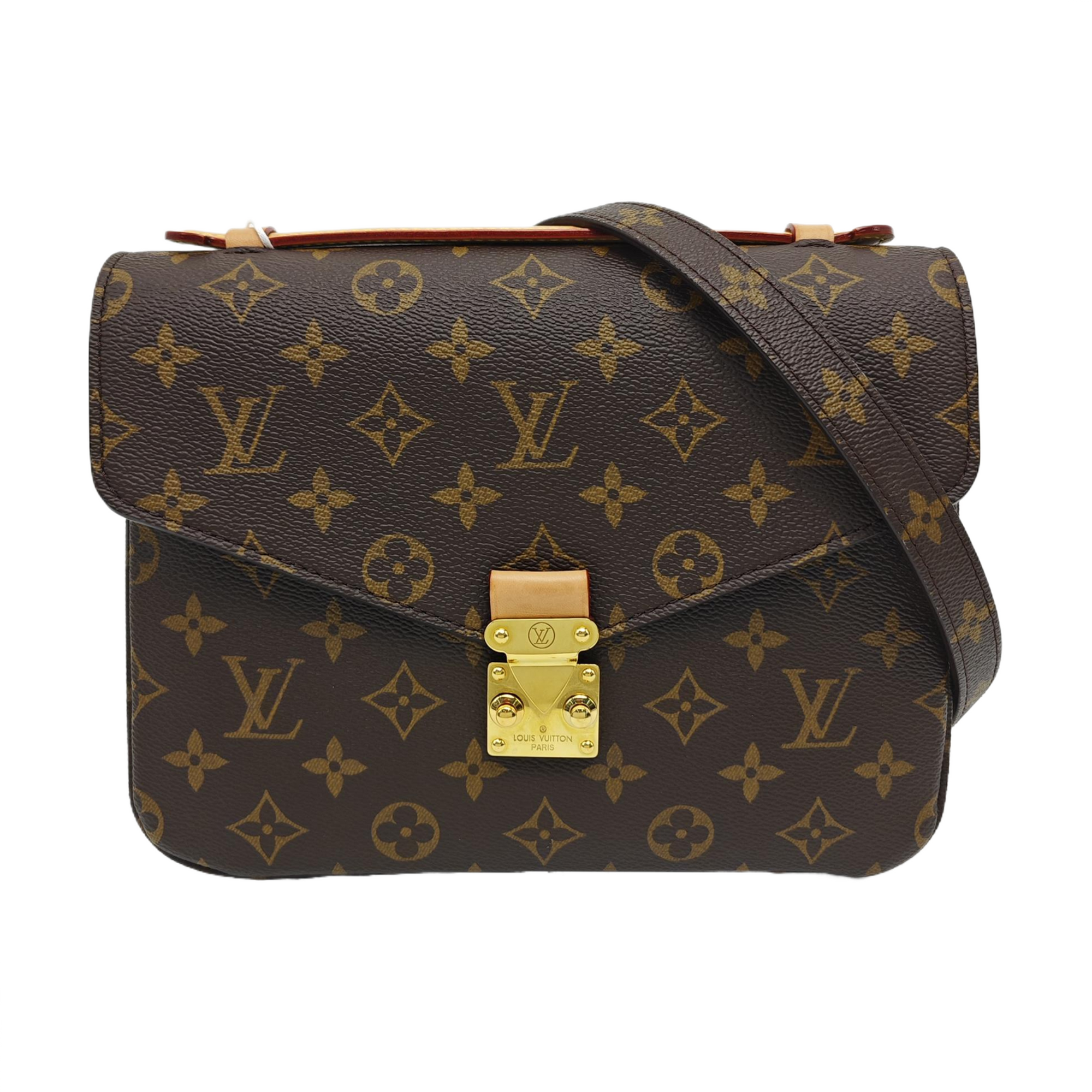 MÉTIS MM Monogram Coated Canvas Brown
