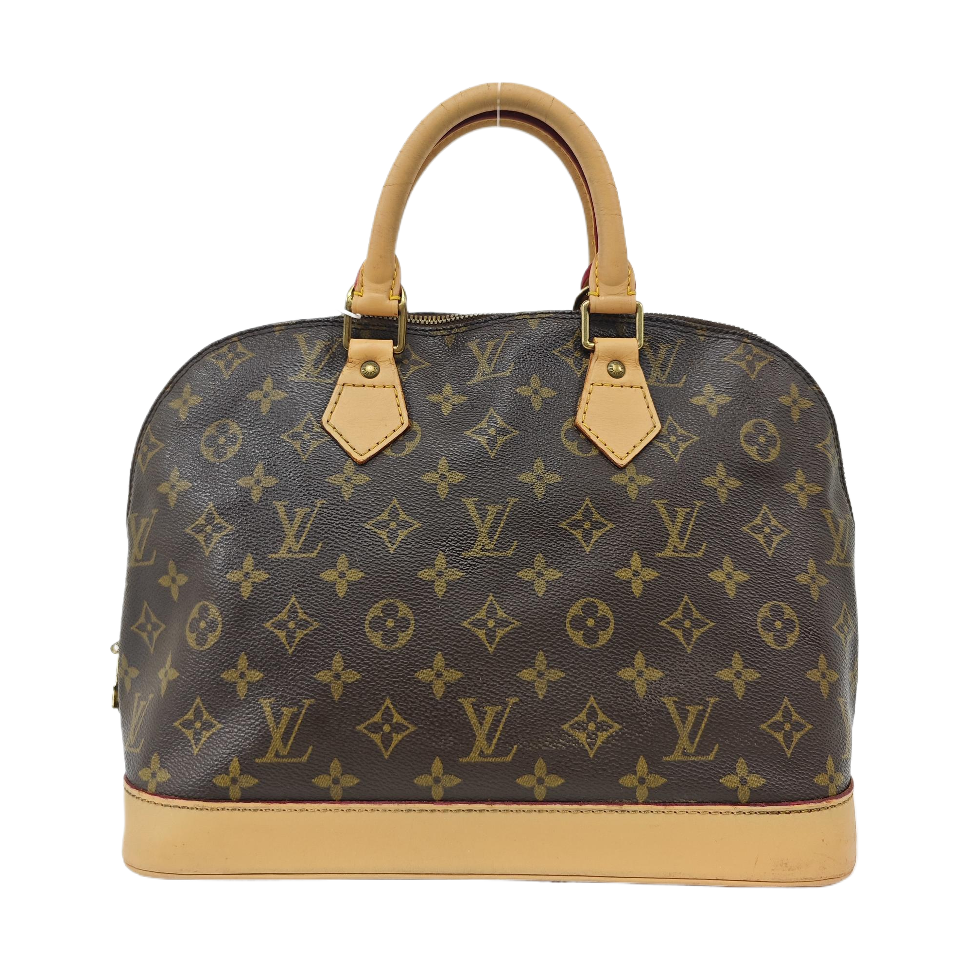 ALMA PM Monogram Coated Canvas Brown