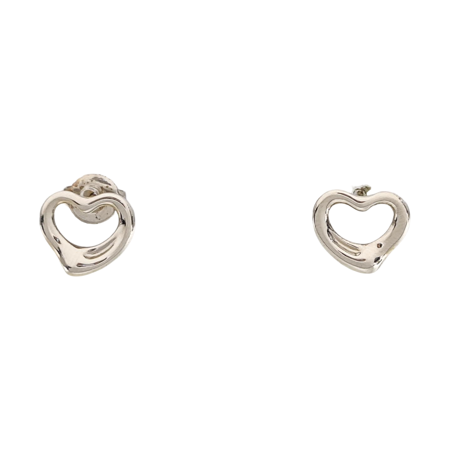 Elsa Peretti Platinum 950 Silver Stud Earrings