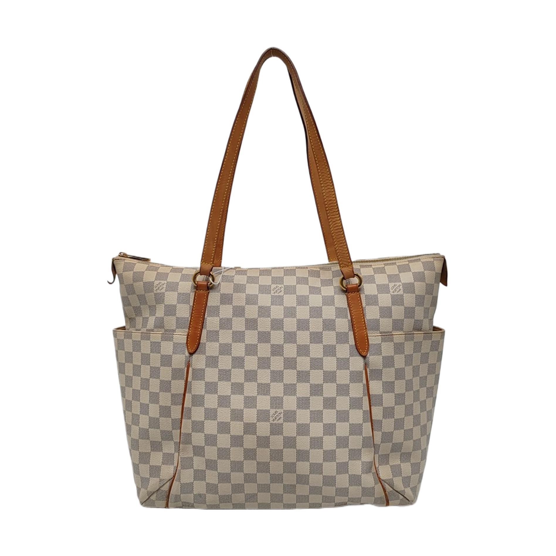 TOTALLY GM Damier Azur Coated Canvas White