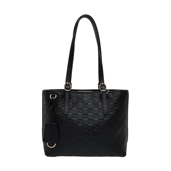 GG Emblem Medium Monogram Calfskin Black