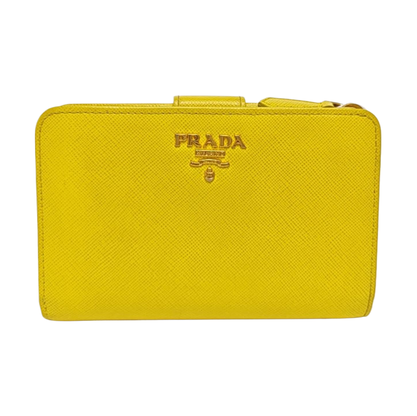 Saffiano Calfskin Wallet Yellow