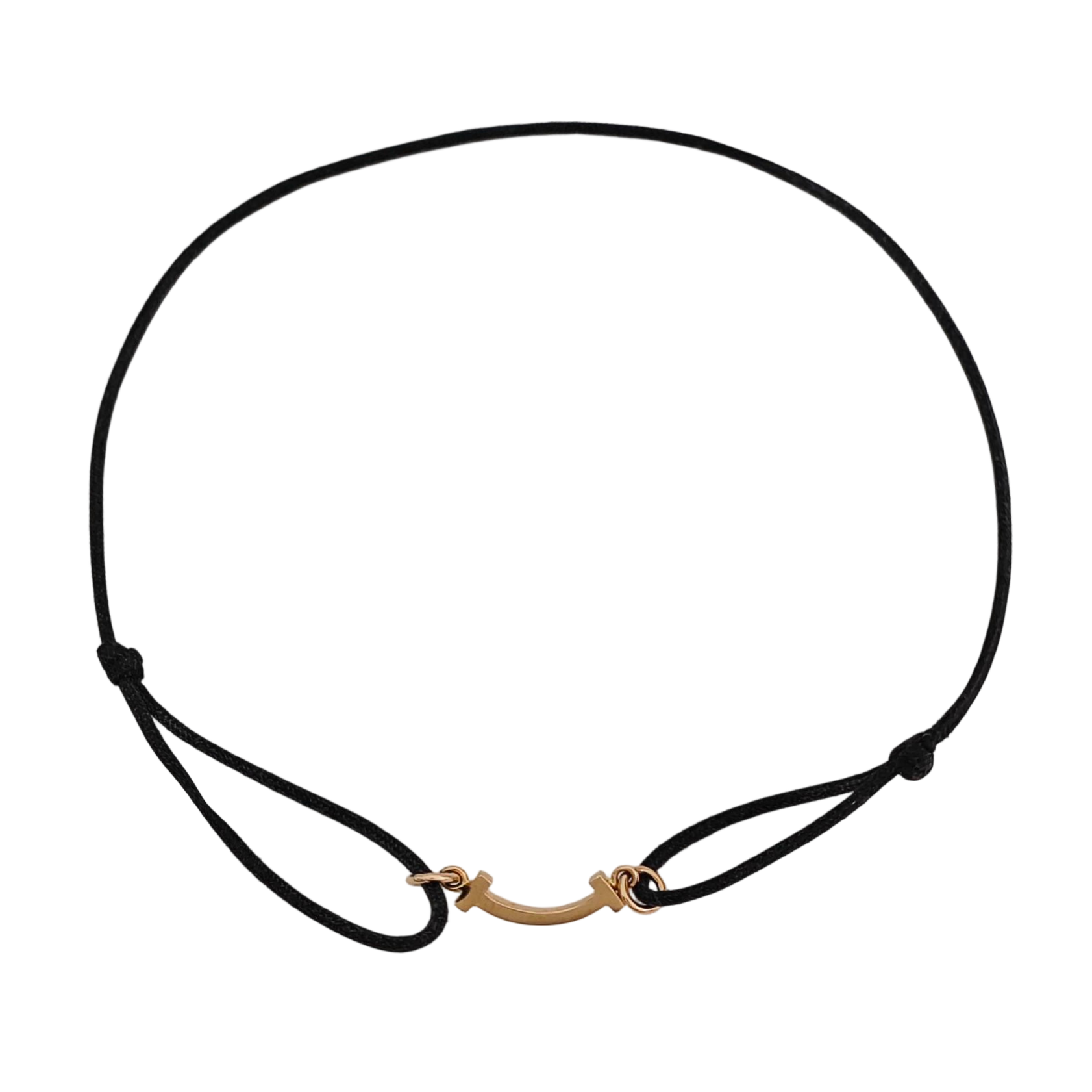 Tiffany T Fabric Black Bracelet