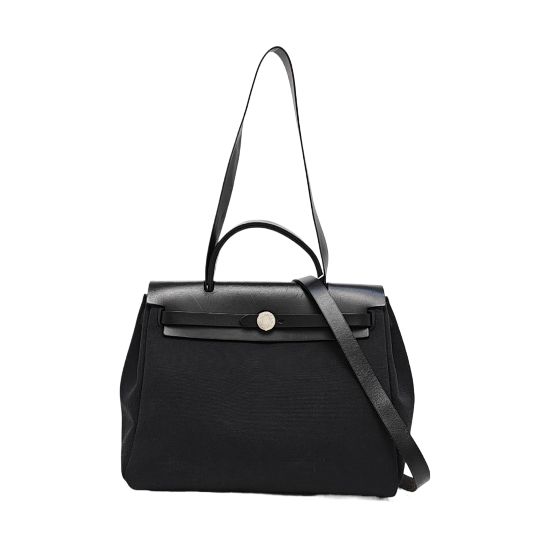 Authenticated pre-owned  Herbag 31 Canvas Black - Shoulder Bag at Looply