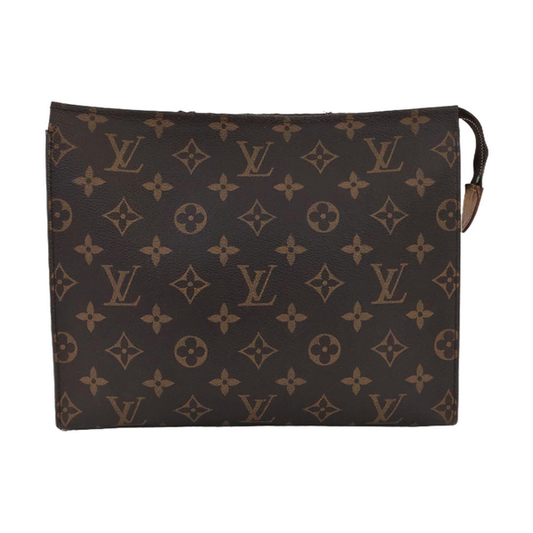 TOILET POCKET 26 Monogram Coated Canvas Brown