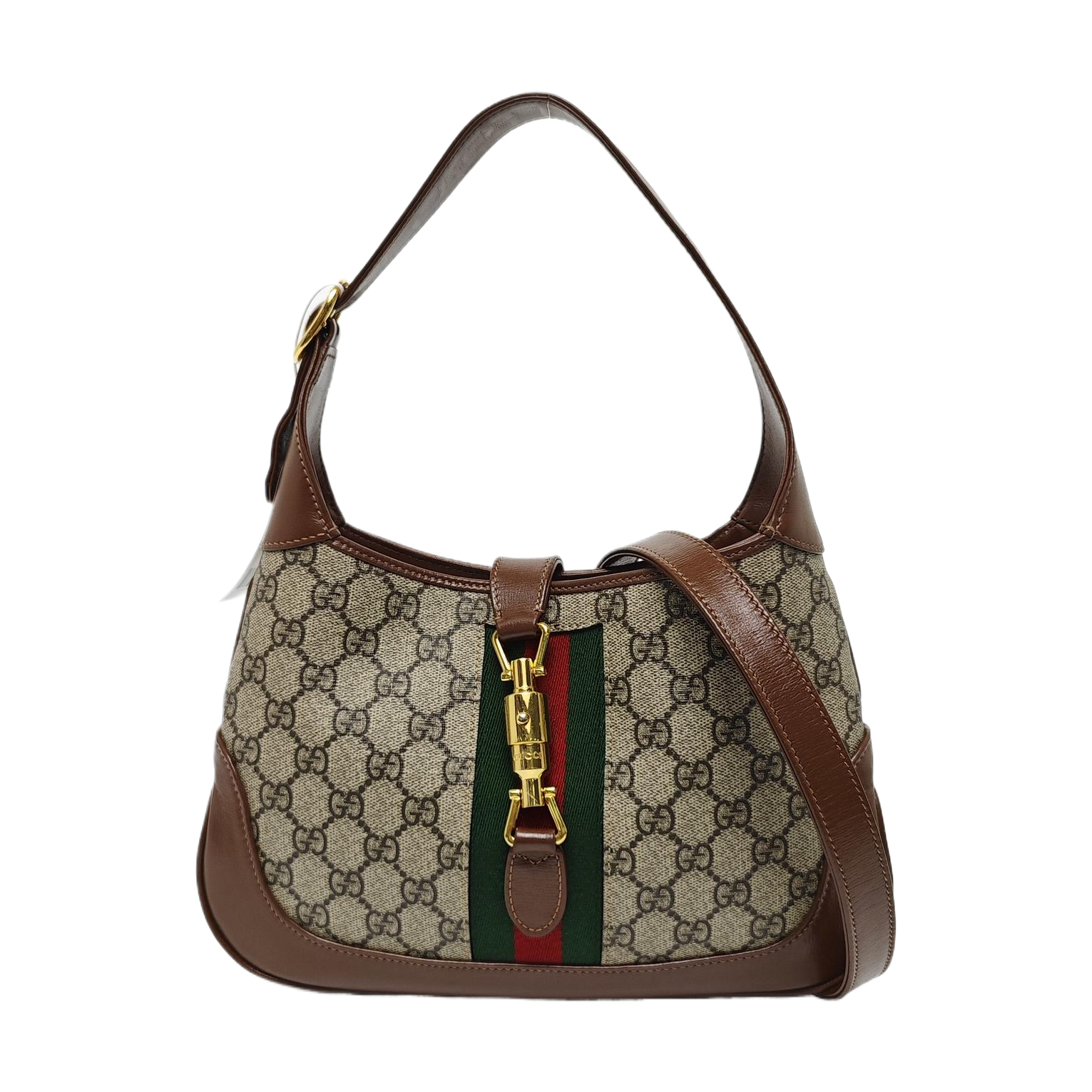 Jackie 1961 Small Monogram Coated Canvas Beige