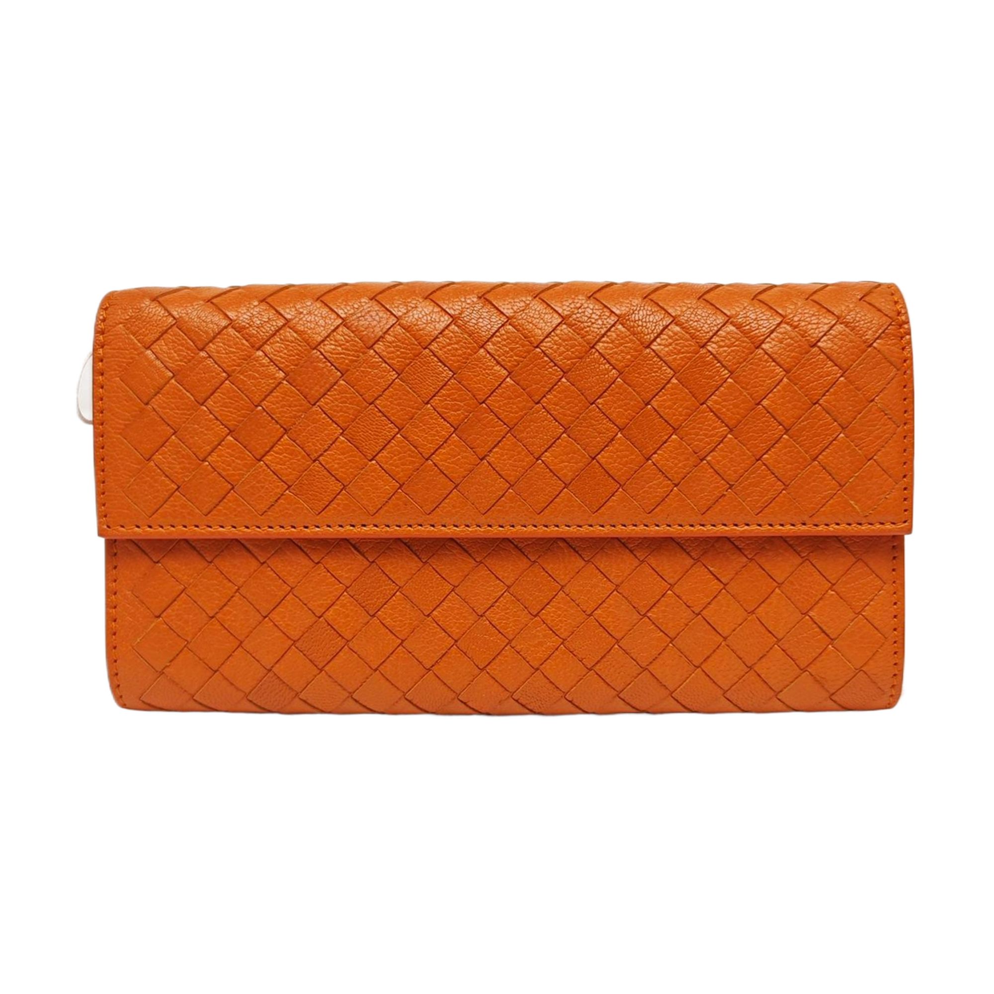 Lambskin Wallet Orange