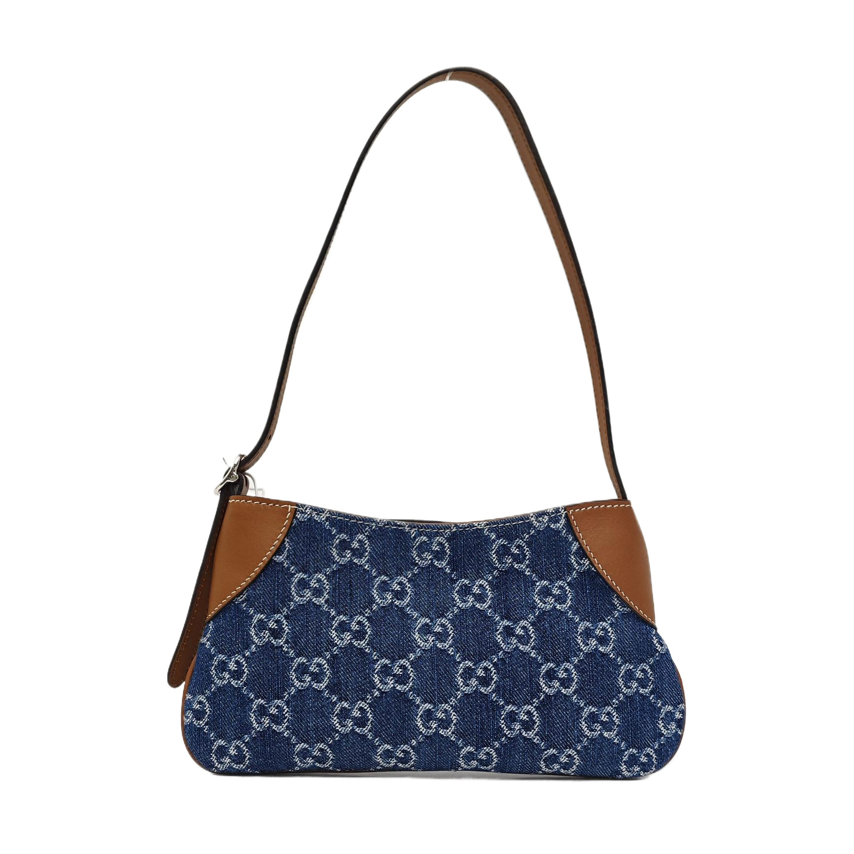 GG Emblem Small Monogram Denim Blue