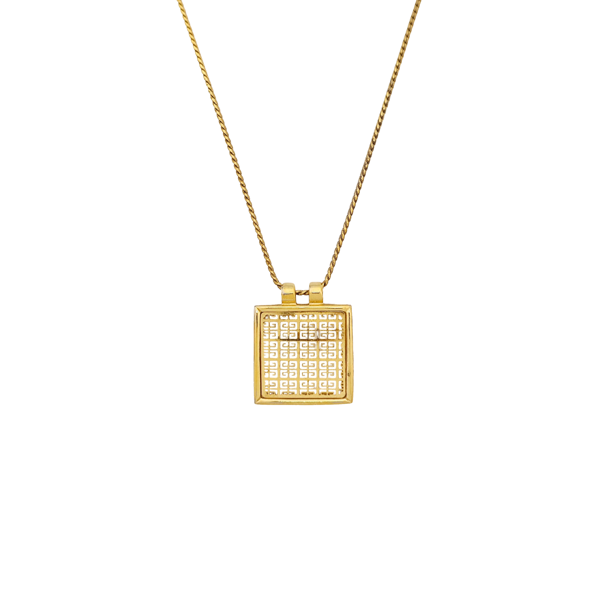 4G Logo Metal Gold Necklace