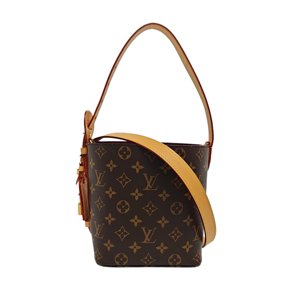 ALL IN BB Monogram Coated Canvas Brown