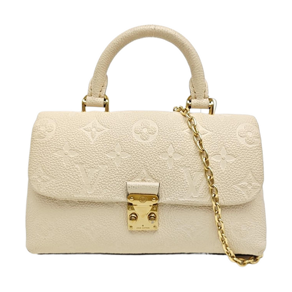 NANO MADELEINE Nano Monogram Calfskin Beige