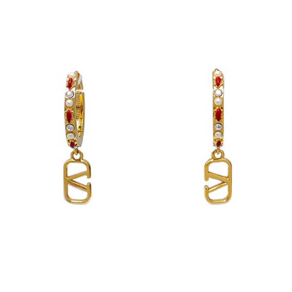 Metal Gold Stud Earrings