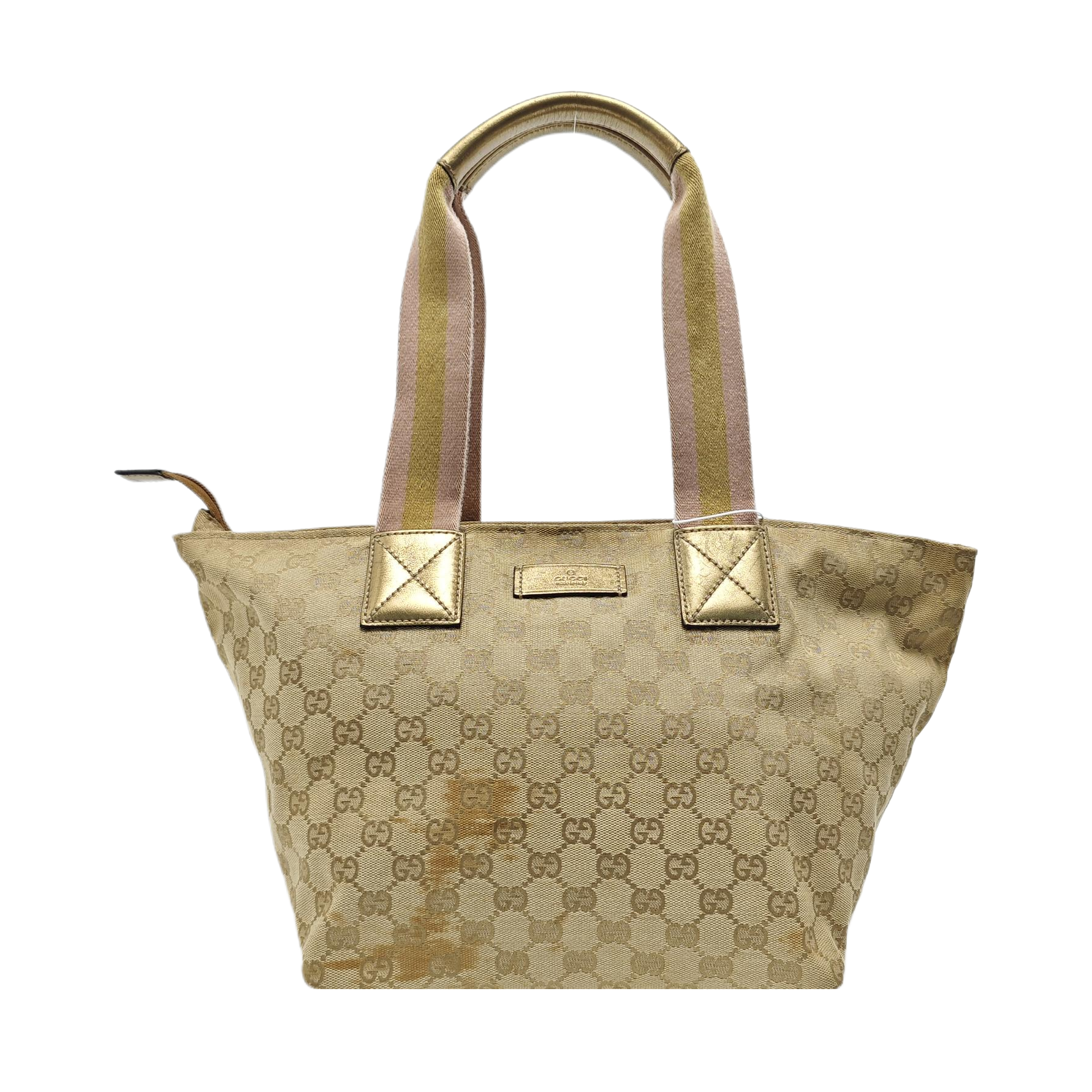 Monogram Canvas Tote Bag Beige