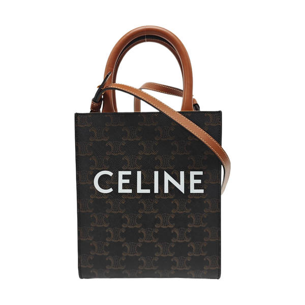 CABAS CELINE Mini Coated Canvas Brown