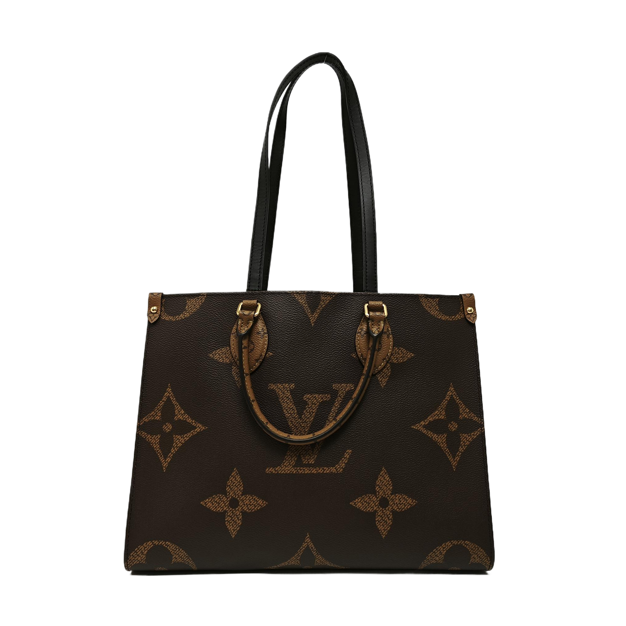 ONTHEGO MM Monogram Coated Canvas Brown