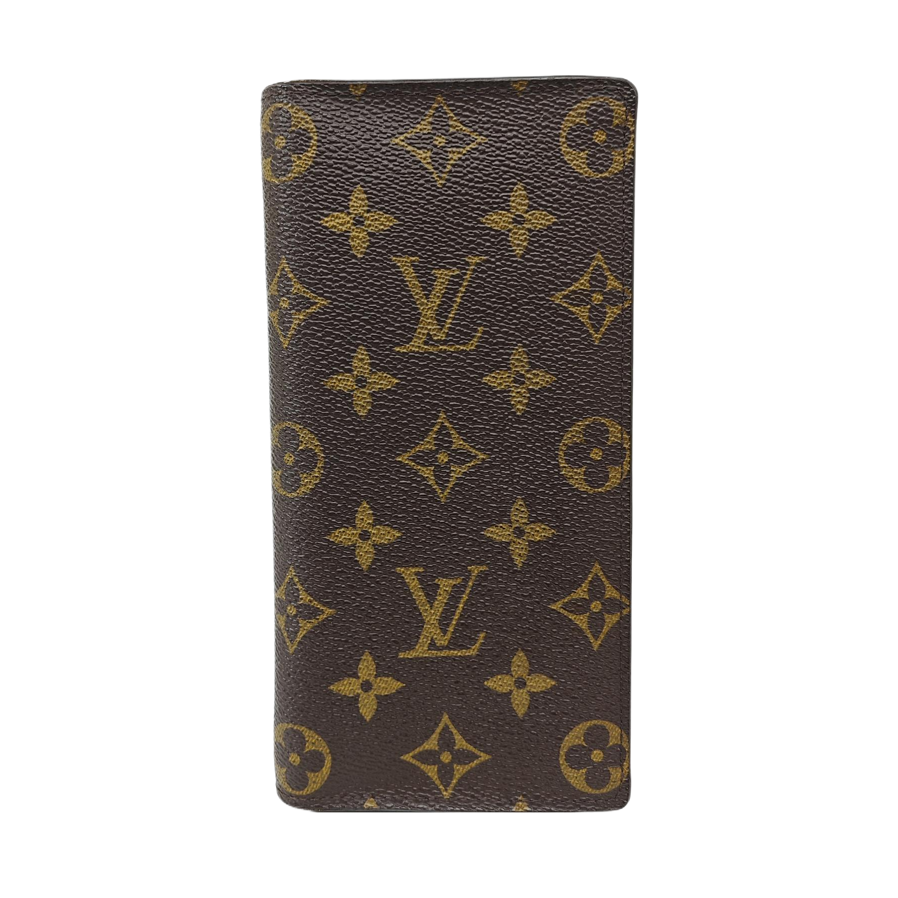 BRAZZA Monogram Coated Canvas Brown Wallet