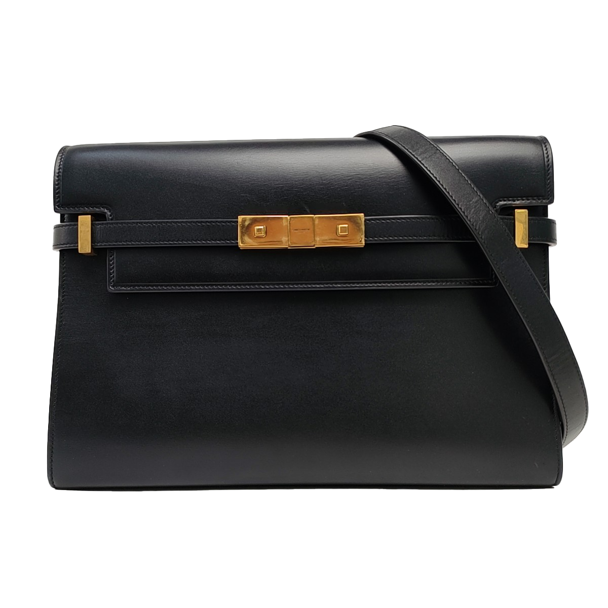 MANHATTAN Medium Calfskin Black