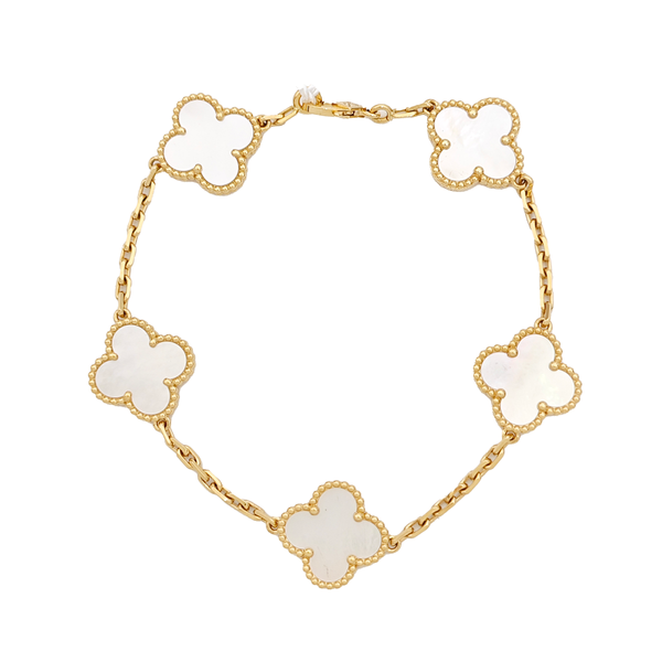 Vintage Alhambra 18k Gold Bracelet