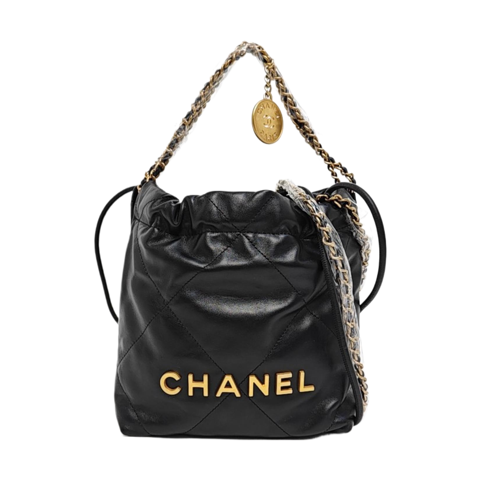CHANEL 22 Mini Quilted Calfskin Black