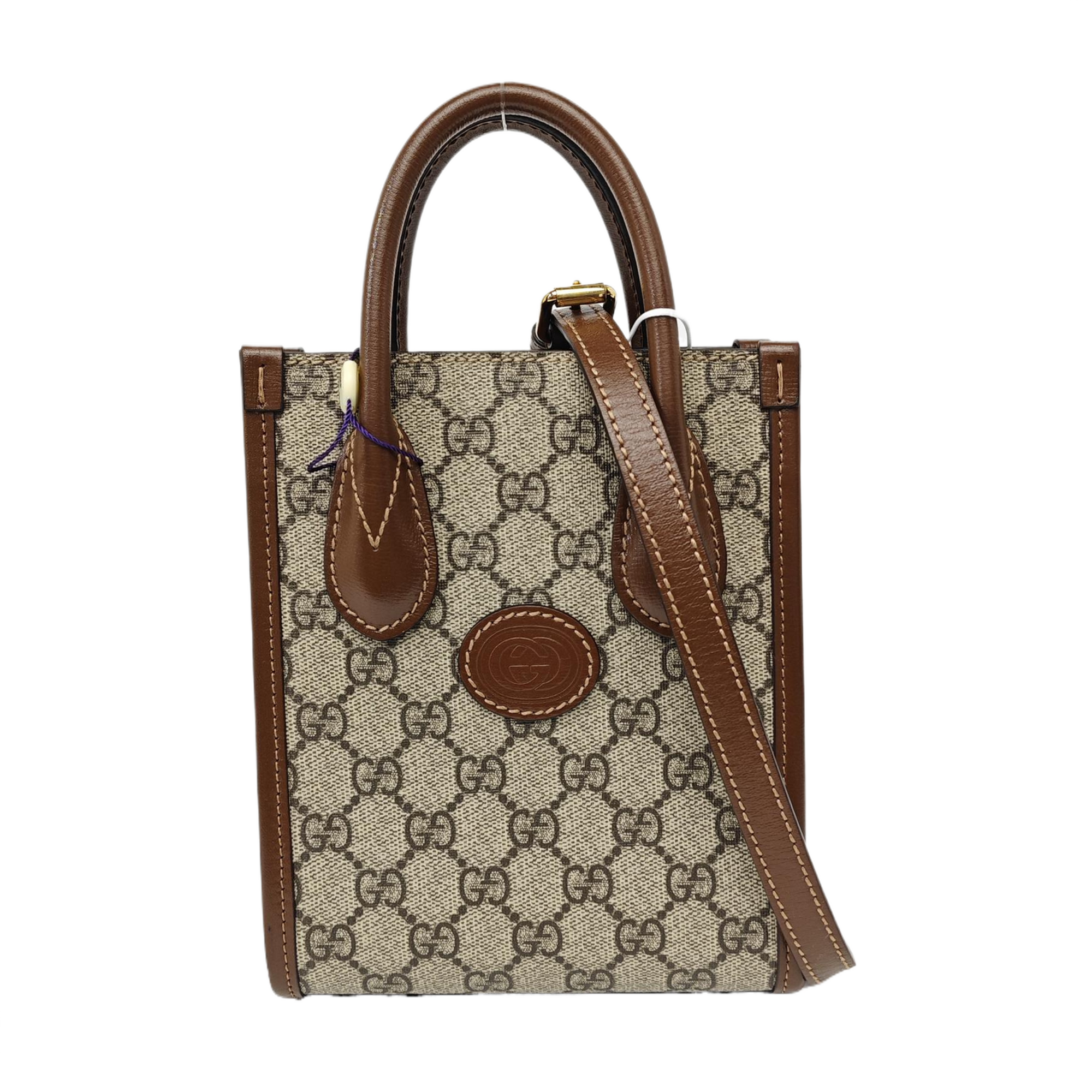 Retro Mini Monogram Coated Canvas Beige