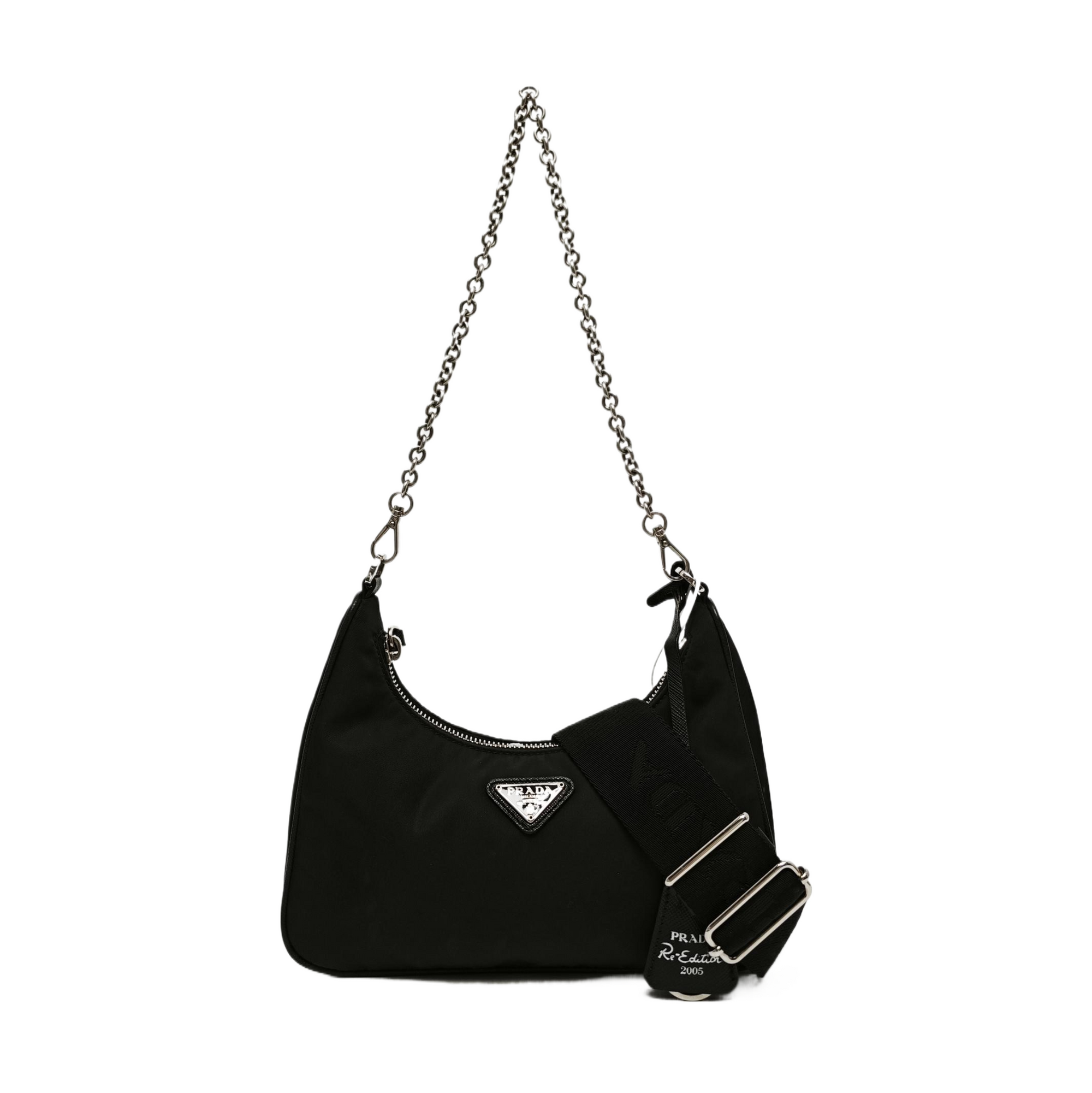 Authenticated pre-owned  Re-Edition2005 Nylon Black - Shoulder Bag at Looply