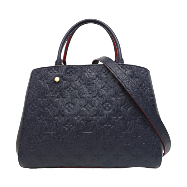 MONTAIGNE MM Monogram Calfskin Blue