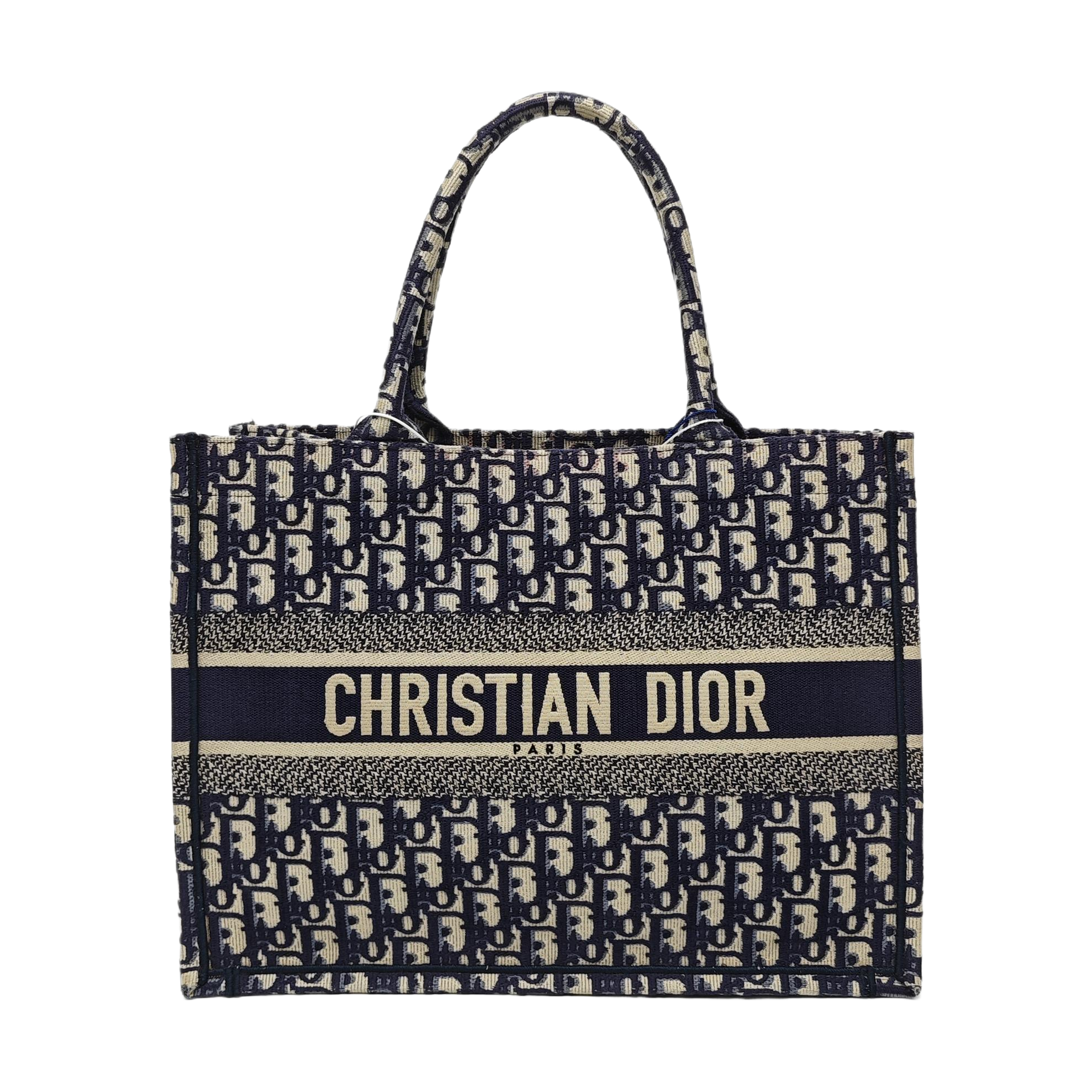 Book Tote Medium Oblique Canvas Blue