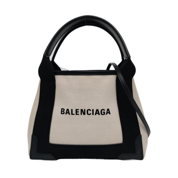 Navy Mini Canvas White