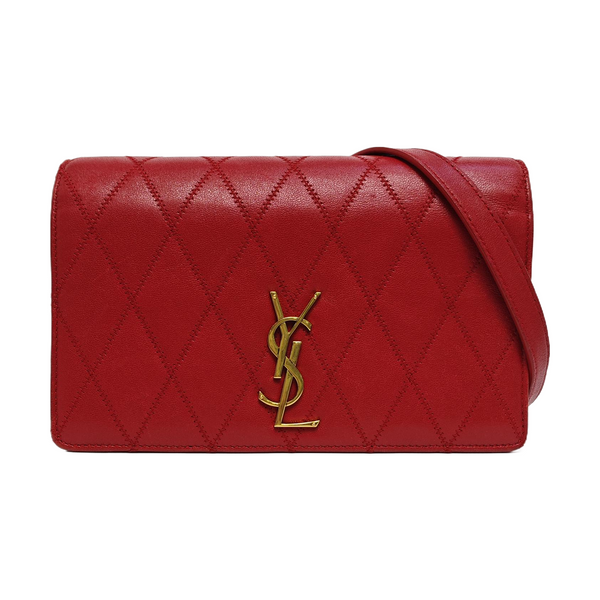 ANGIE Quilted Lambskin Red