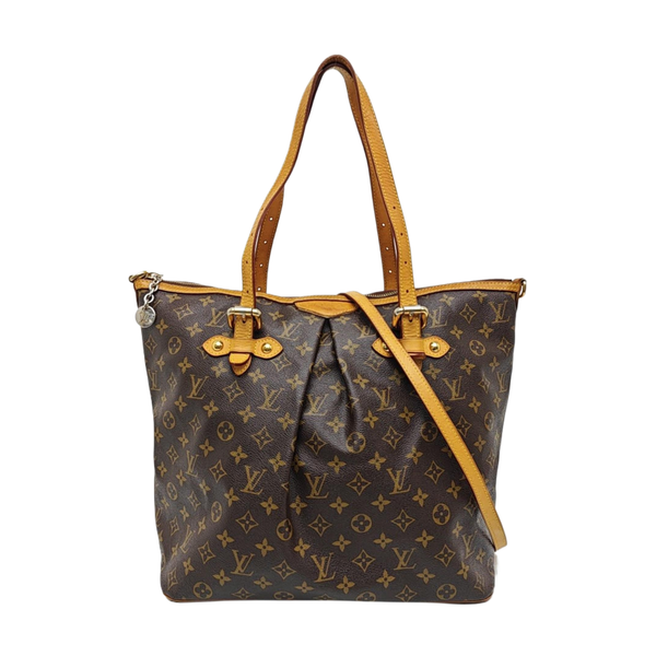 PALERMO GM Monogram Coated Canvas Brown