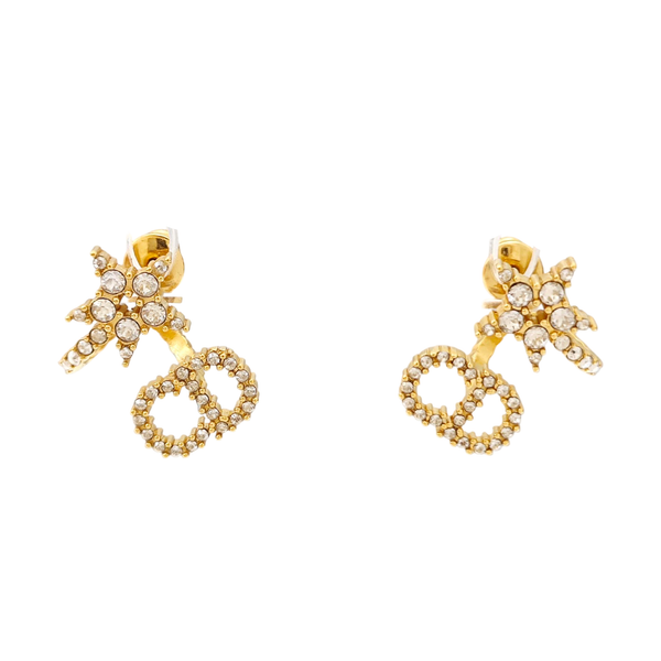 Clair D Lune Metal Gold Stud Earrings