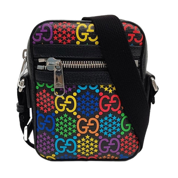 Psychedelic Monogram Coated Canvas Black