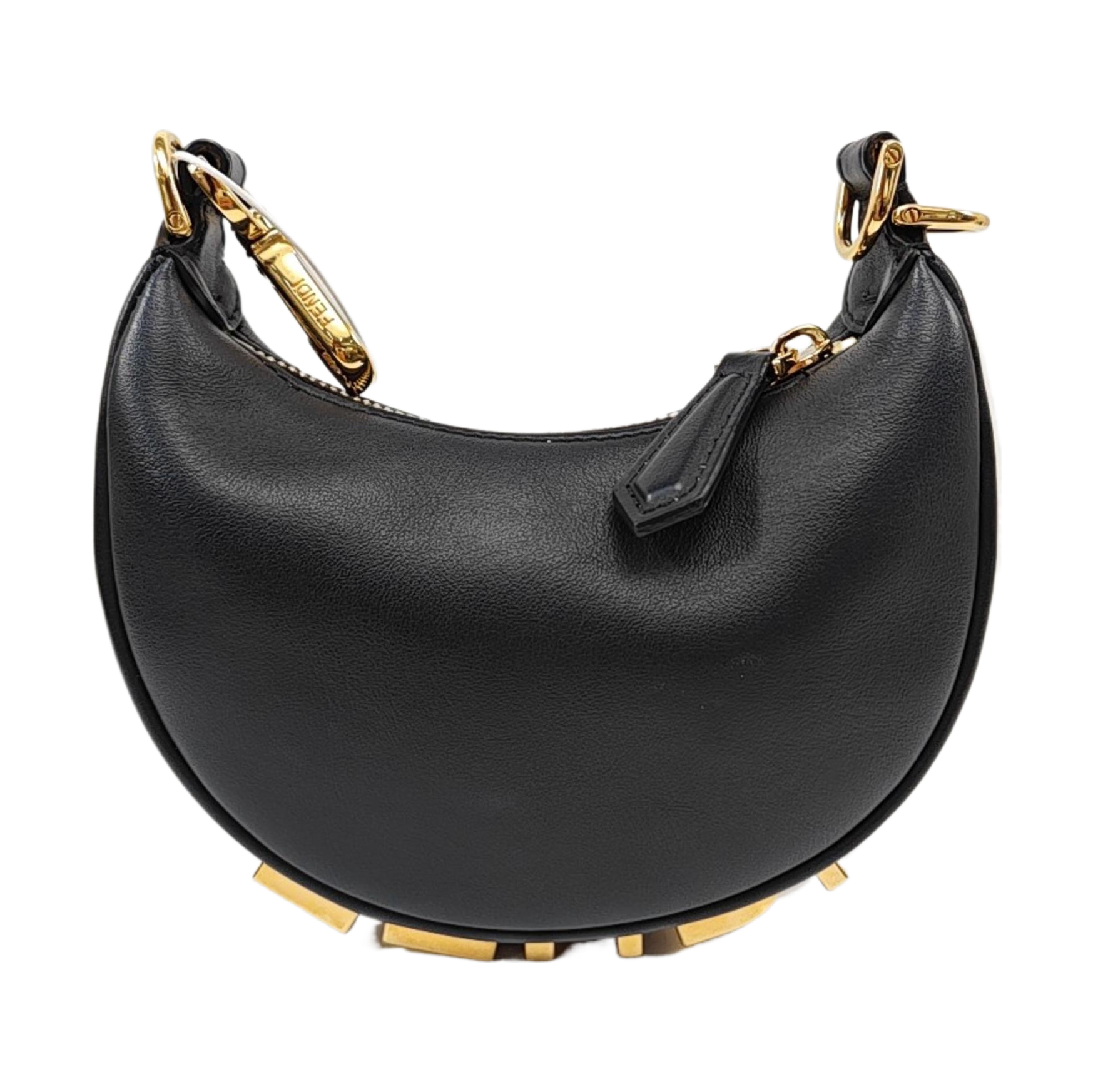 Calfskin Top Handle Bag Black