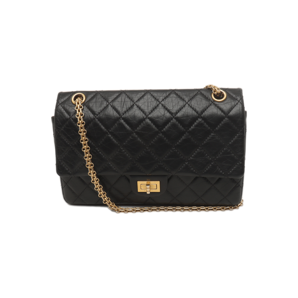 2.55 227 (jumbo) Quilted Calfskin Black