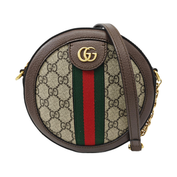 Ophidia Mini Monogram Coated Canvas Beige