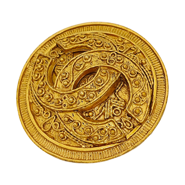 Metal Gold Brooch