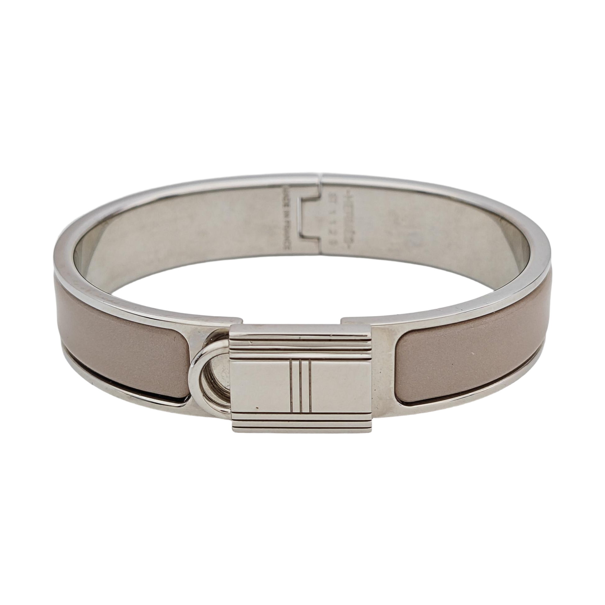 Clic Cadenas Metal Silver Bangle