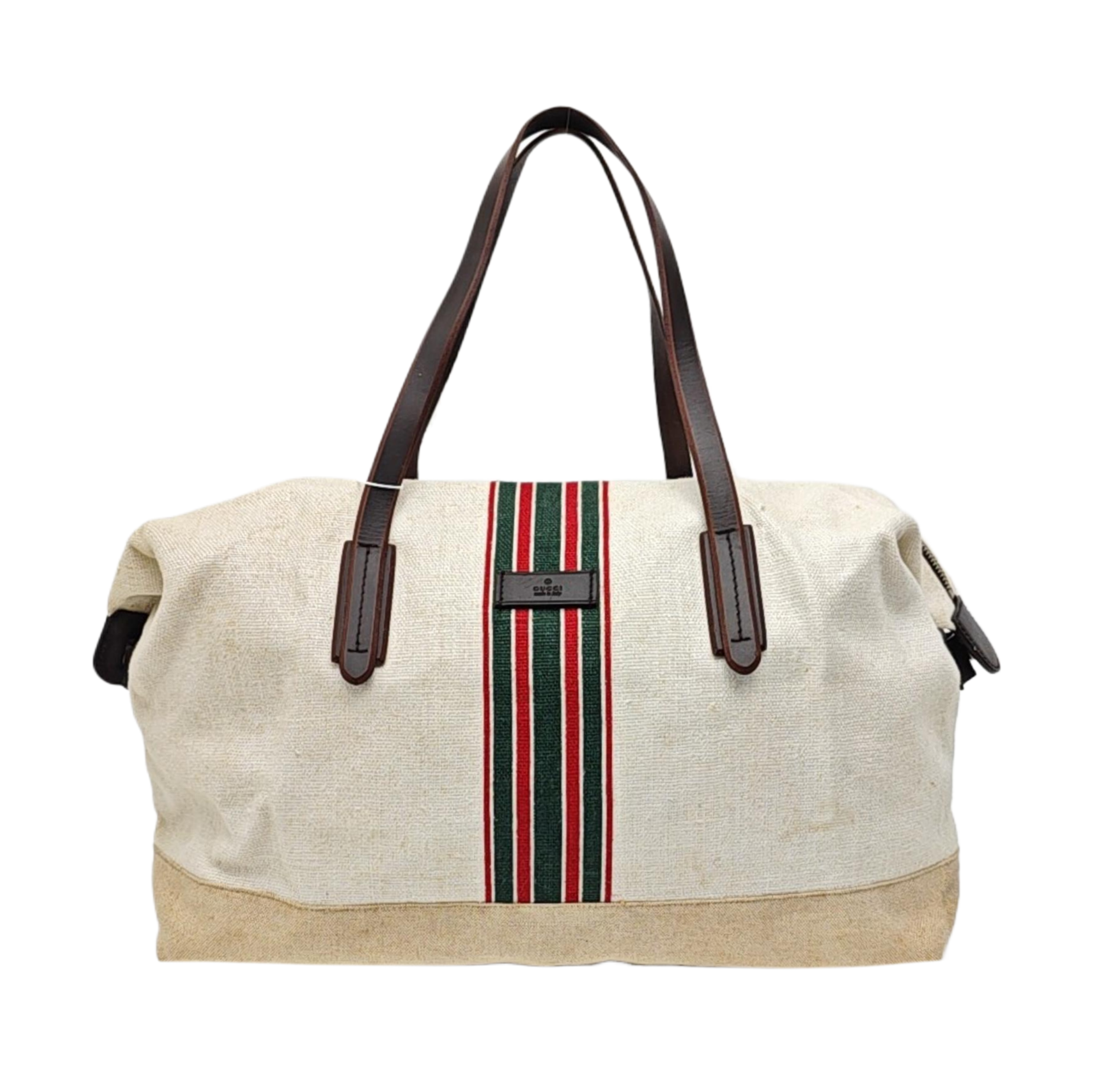 Linen Top Handle Bag Multicolor