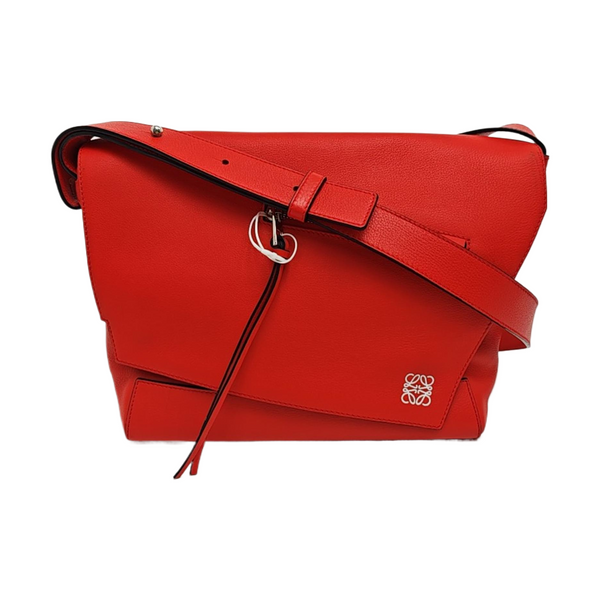 Calfskin Shoulder Bag Red