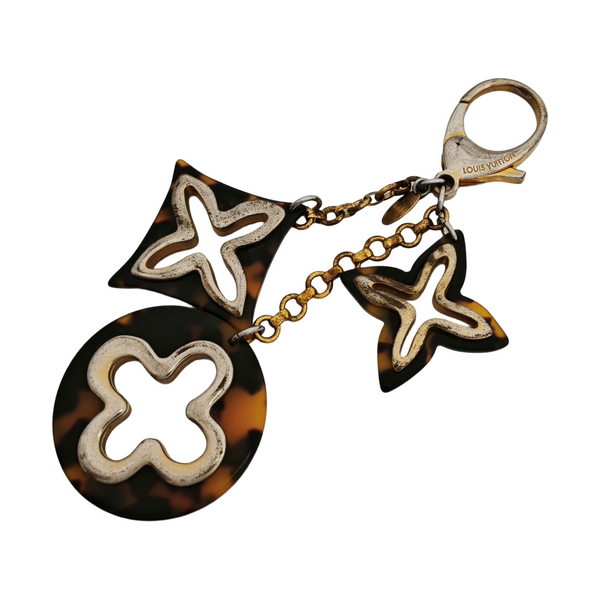 Metal Bag Charm Brown