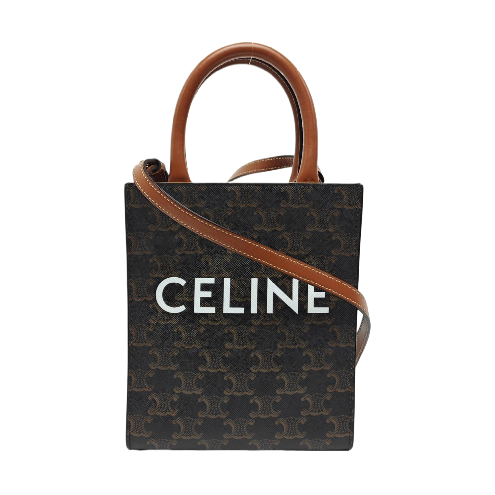 CABAS CELINE Mini Coated Canvas Brown