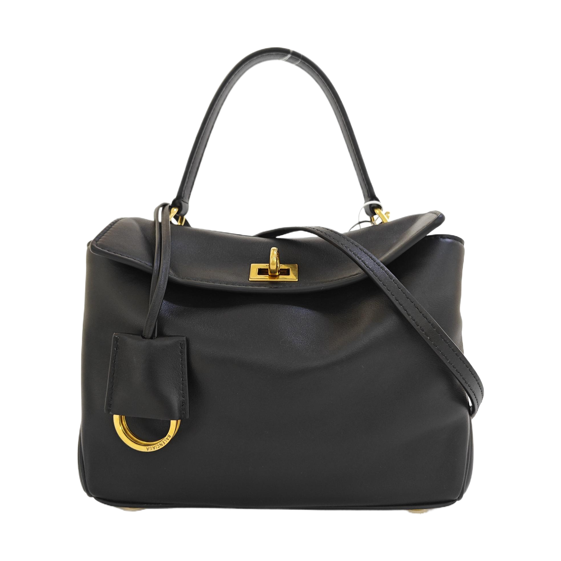 Calfskin Shoulder Bag Mini Black
