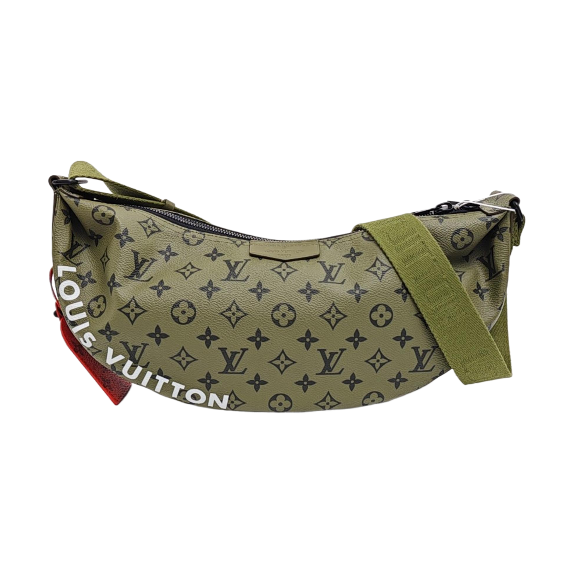 Monogram Coated Canvas Shoulder Bag Green