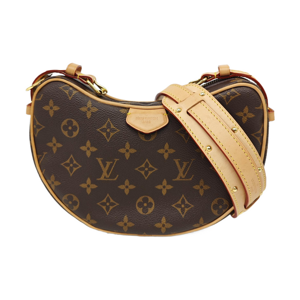 CROISSANT Monogram Coated Canvas Brown