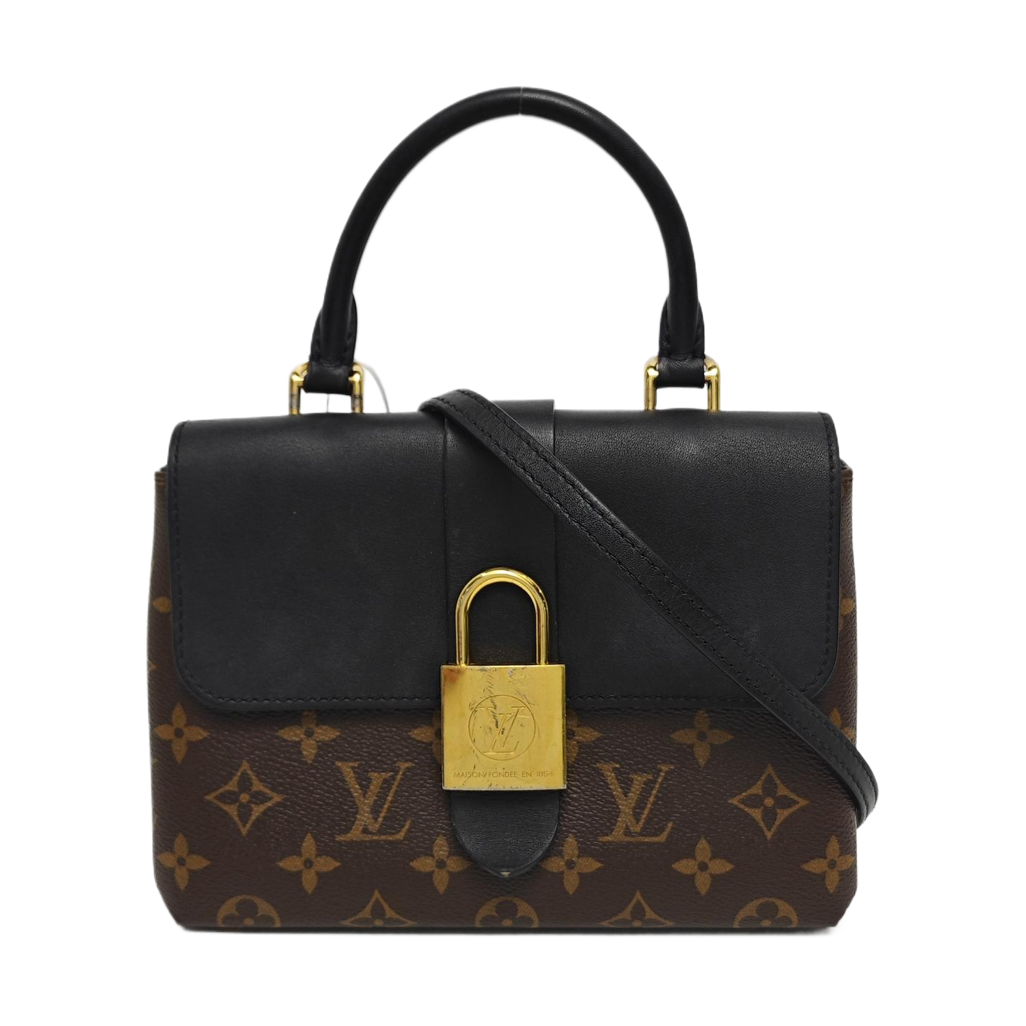 LOCKY BB Monogram Coated Canvas Brown