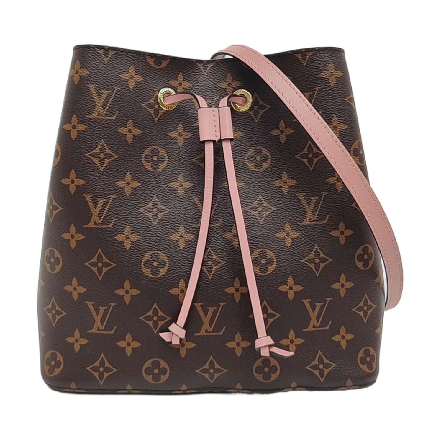 NÉONOÉ MM Monogram Coated Canvas Brown