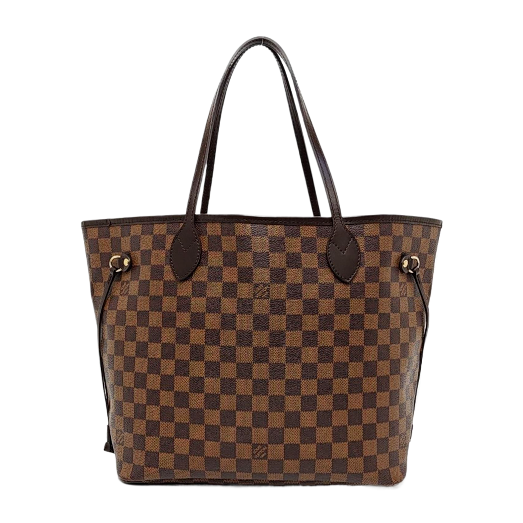 Authenticated pre-owned  NEVERFULL MM Damier Ebene Coated Canvas Brown - Tote Bag at Looply