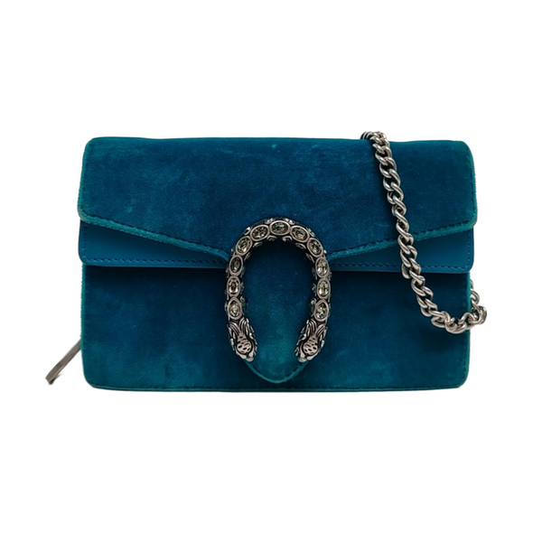Dionysus Super Mini Terciopelo Azul