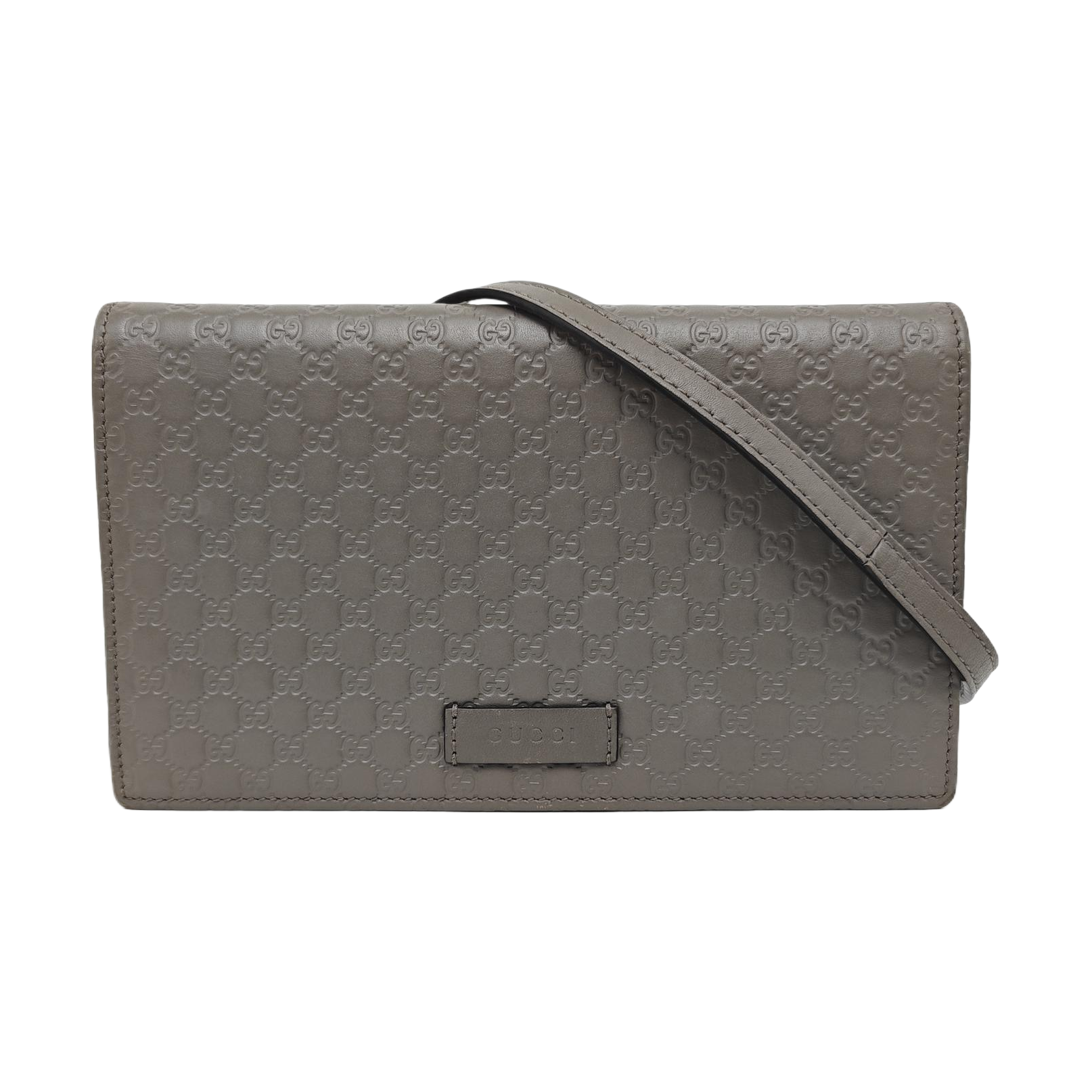 Microguccissima Monogram Calfskin Gray
